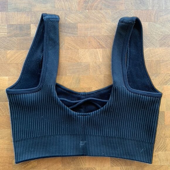 Fabletics Cloud Seamless Strappy Bra - Black M - Picture 2 of 4